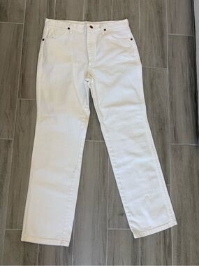 Vintage Wrangler 936 Cowboy Cut White Slim Fit Jeans 35 x 32